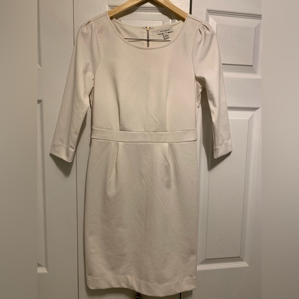 Banana Republic off white dress